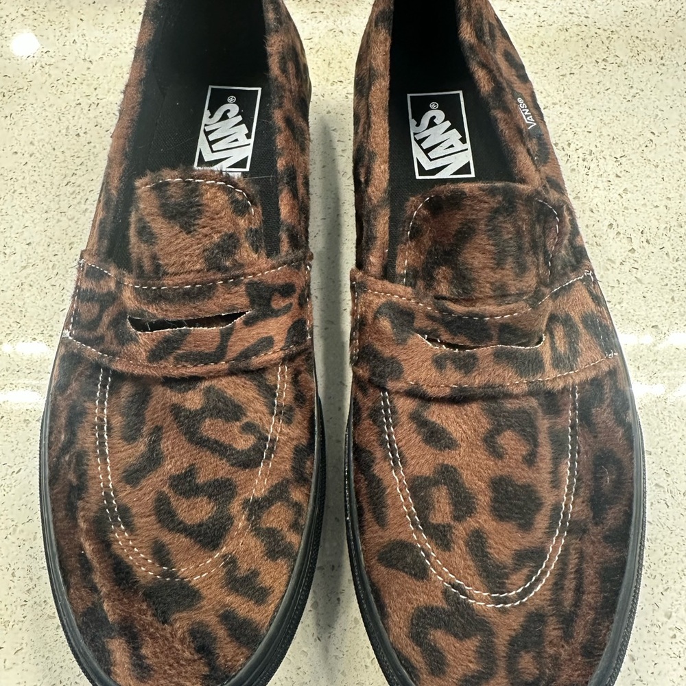 Vans Leopard Print Loafers - Never worn